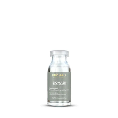 Bottle of Prohall Biomask on a white background