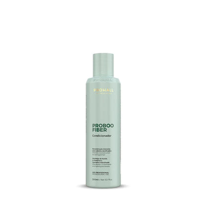 Proboo Fiber Conditioner bottle in a white background. Conditioner for damaged hair, product for hair reconstruction