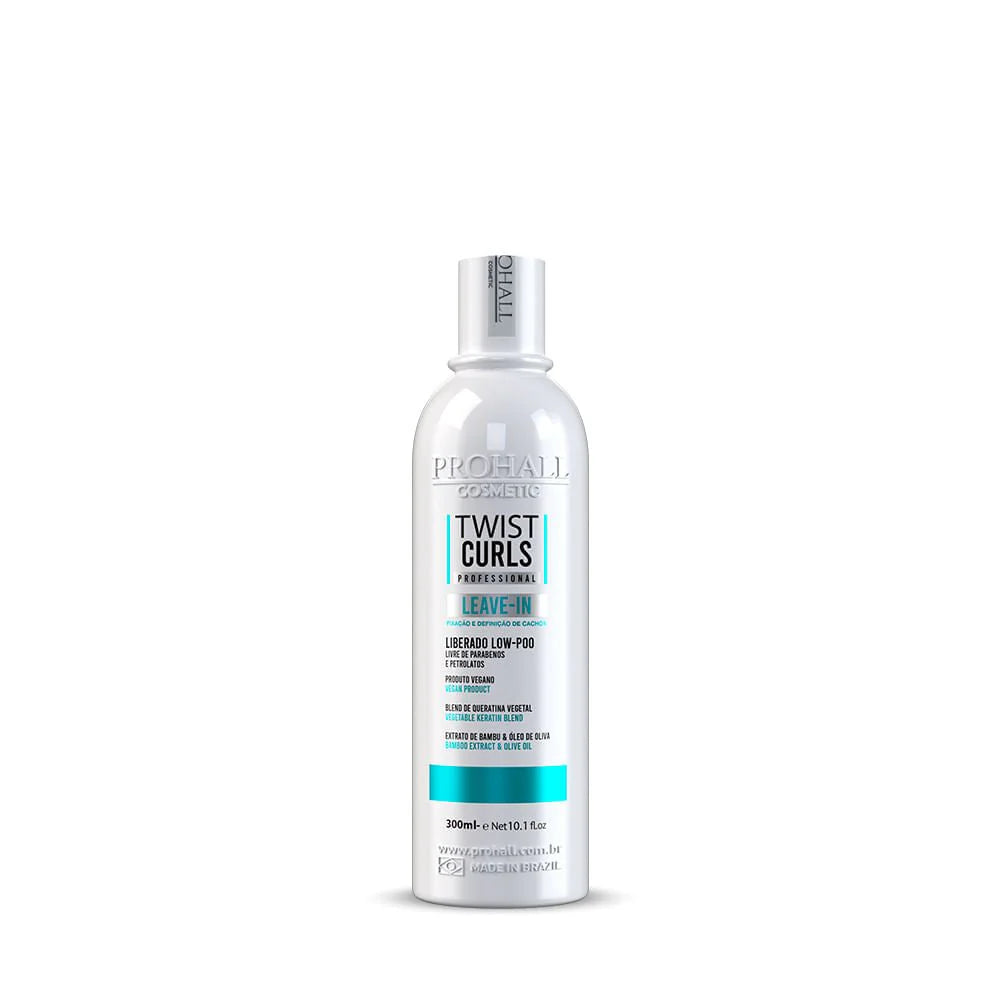 Bottle of Prohall Twist Curls product on a white background
