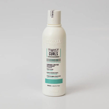 Shampoo bottle labeled 'Twist Curls' on a light gray background