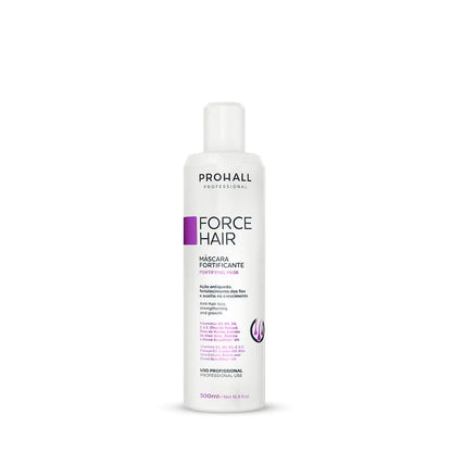 Prohall Force Hair mask bottle on a white background