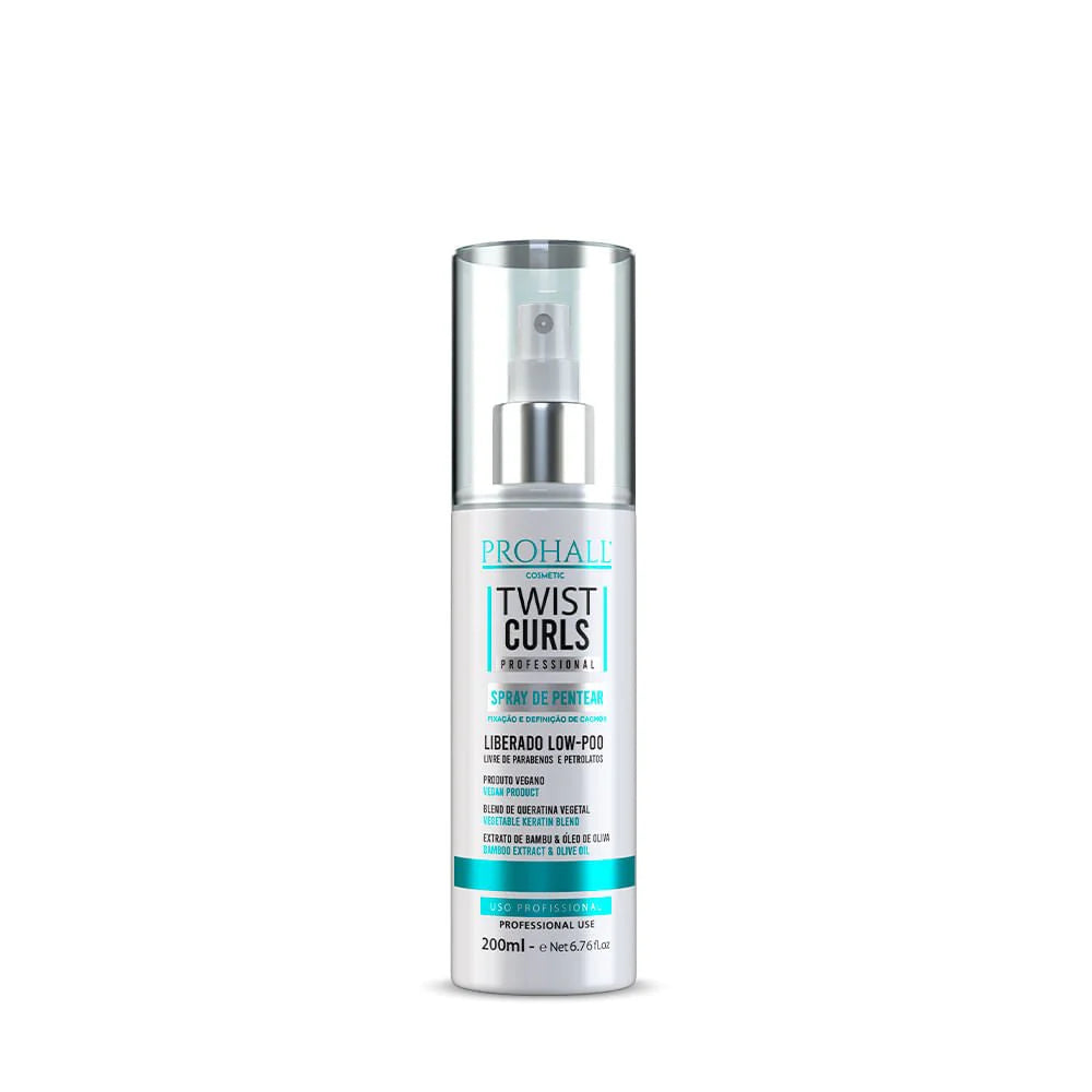 Hair care product bottle ProHair Twist Curls on a white background