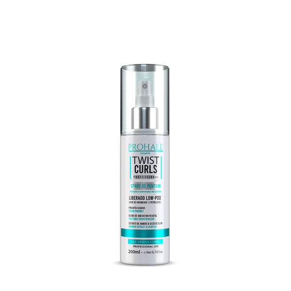Hair care product bottle ProHair Twist Curls on a white background